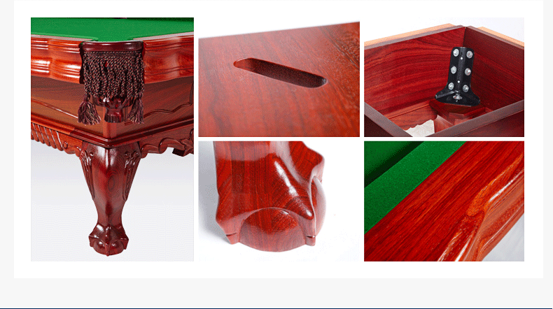 星牌中式台球桌XW8105-9A 红木雕刻台球桌 家用定制台球桌